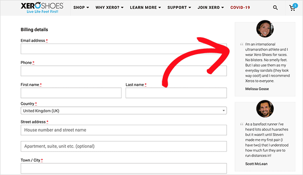 customer-testimonials-at-checkout